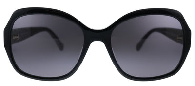 Kate Spade New York KS AMBERLYNN/S 807 M9 Square Plastic Black Sunglasses with Grey Polarized Lens