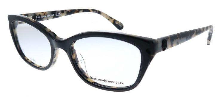Kate Spade KS ARABEL TCB Rectangle Plastic Havana Eyeglasses with Demo Lens