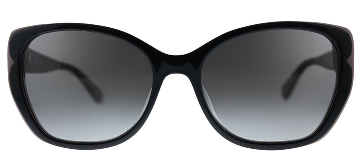 Kate Spade KS AUGUSTA/G/S 3H2 WJ Square Plastic Black Sunglasses with Grey Polarized Lens