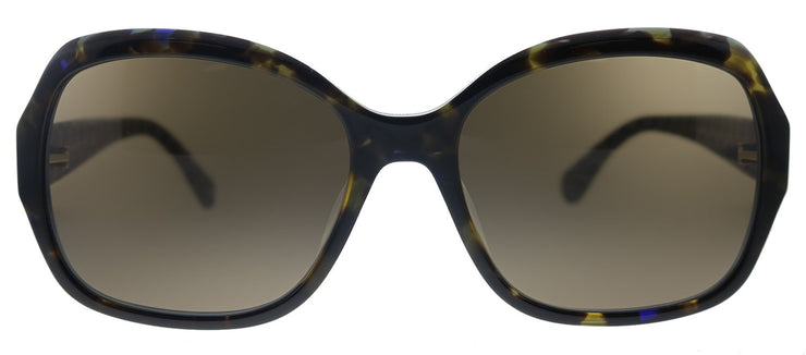 Kate Spade KS Amberlynn/S 2VM Square Plastic Havana Pattern Sunglasses with Brown Polarized Lens