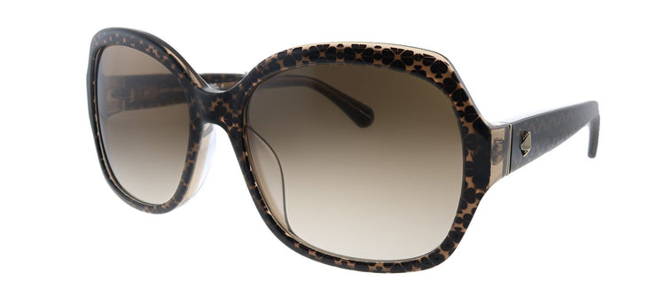 Kate Spade KS Amberlynn/S Y1J Square Plastic Brown Sunglasses with Brown Gradient Lens