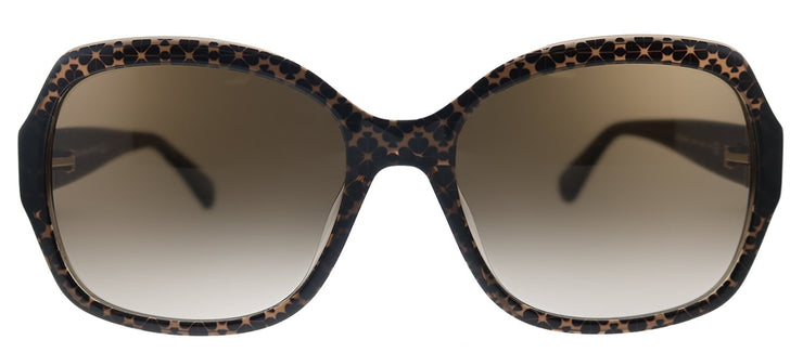 Kate Spade KS Amberlynn/S Y1J Square Plastic Brown Sunglasses with Brown Gradient Lens