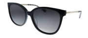 Kate Spade KS BRITTON/G/S 807 WJ Square Plastic Black Sunglasses with Grey Polarized Lens