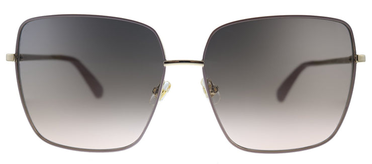 Kate Spade KS Fenton/G/S 35J Square Metal Gold Sunglasses with Grey Gradient Lens