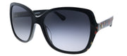 Kate Spade KS Karalyn/S 7RM Square Plastic Black Sunglasses with Grey Gradient Lens