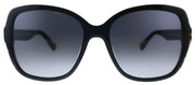 Kate Spade KS Karalyn/S 7RM Square Plastic Black Sunglasses with Grey Gradient Lens