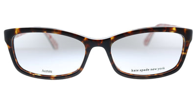 Kate Spade New York KS LIZABETH 2VM Rectangle Plastic Havana Eyeglasses with Demo Lens