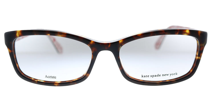 Kate Spade KS LIZABETH 2VM Rectangle Plastic Havana Eyeglasses with Demo Lens
