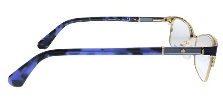 Kate Spade KS Laurianne U1F Rectangle Metal Matte Blue Havana Eyeglasses with Demo Lens