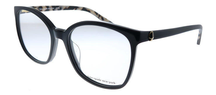Kate Spade KS MACI 807 Square Plastic Black Eyeglasses with Demo Lens