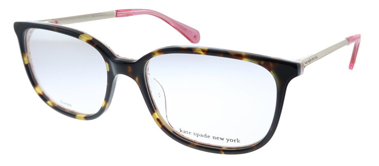 Kate Spade New York KS NATALIA H7P Rectangle Plastic Tortoise Eyeglasses with Demo Lens