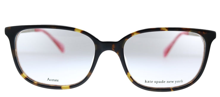 Kate Spade New York KS NATALIA H7P Rectangle Plastic Tortoise Eyeglasses with Demo Lens