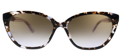 Kate Spade New York KS PHILIPPA/G/S B3V QR Cat-Eye Plastic Havana Sunglasses with Purple Gradient Lens