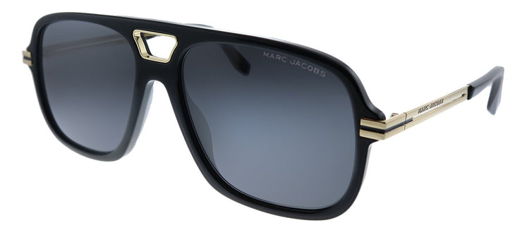 Marc Jacobs MARC 415/S 02M2 IR Aviator Plastic Black Sunglasses with Grey Lens