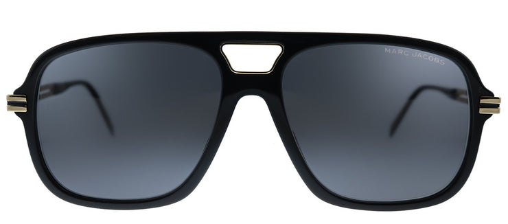 Marc Jacobs MARC 415/S 02M2 IR Aviator Plastic Black Sunglasses with Grey Lens