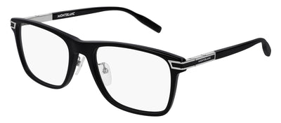 Montblanc MB 0042O 001 Rectangle Acetate Silver Eyeglasses with Demo Lens