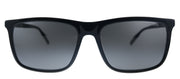 MontBlanc MB 0116S 001 Rectangle Acetate Black Sunglasses with Grey Lens