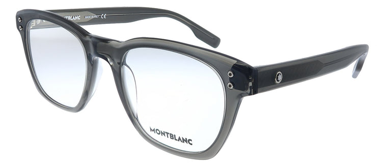 Montblanc MB 0122O 003 Rectangle Acetate Grey Eyeglasses with Demo Lens