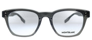 Montblanc MB 0122O 003 Rectangle Acetate Grey Eyeglasses with Demo Lens
