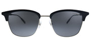MontBlanc MB 0136SK 002 Clubmaster Metal Black Sunglasses with Grey Lens
