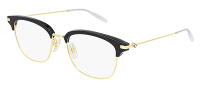 Montblanc MB 0141OK 002 Square Metal Gold Eyeglasses with Demo Lens