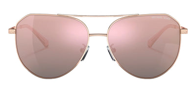 Michael Kors MK 1109 11084Z Aviator Metal Gold Sunglasses with Rose Mirror Lens