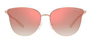 Michael Kors MK 1120 11086F Cat-Eye Metal Gold Sunglasses with Rose Mirror Lens