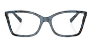 Michael Kors MK 4058 3333 Cat-Eye Plastic Blue Eyeglasses with Logo Stamped Demo Lenses Lens