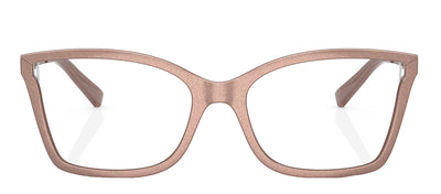 Michael Kors MK 4058 3919 Cat-Eye Plastic Beige Eyeglasses with Logo Stamped Demo Lenses Lens