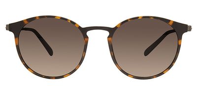 Modo MODO 701 BTRT Round Metal Tortoise Sunglasses with Brown Gradient Lens