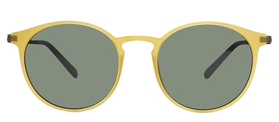 Modo MODO 701 MYLW Round Metal Yellow Sunglasses with Green Lens