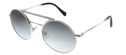 Miu Miu CORE COLLECTION MU 52VS 1BC5O0 Round Metal Silver Sunglasses with Grey Gradient Lens