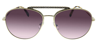 Miu Miu MU 53VS ZVNTEG Pilot Metal Gold Sunglasses with Pink Mirror Lens