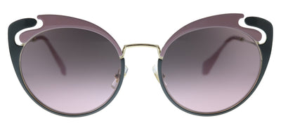 Miu Miu Core Collection MU 57TS M1R146 Butterfly Metal Pink Sunglasses with Pink Gradient Lens