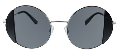 Miu Miu MU 57VS 1AB5S0 Round Metal Black Sunglasses with Grey Lens