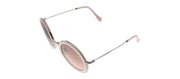 Miu Miu MU 59US 1530A5 Round Metal Pink Sunglasses with Pink Gradient Lens