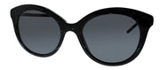 Prada PR 02YS 03Y5S0 Round Plastic Black Sunglasses with Grey Lens