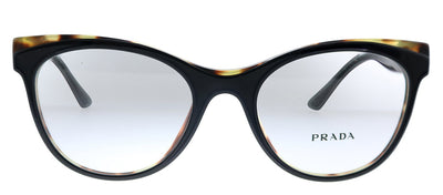 Prada PR 05WV 3891O1 Butterfly Plastic Black Havana Eyeglasses with Demo Lens
