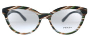 Prada Heritage PR 11RV VAO1O1 Round Plastic Grey Eyeglasses with Demo Lens