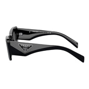 Prada PR 13ZS 1AB5S0 Cat-Eye Plastic Black Sunglasses with Grey Lens