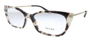 Prada PR 14XV UAO1O1 Cat-Eye Plastic Spotted Brown Eyeglasses with Demo Lens