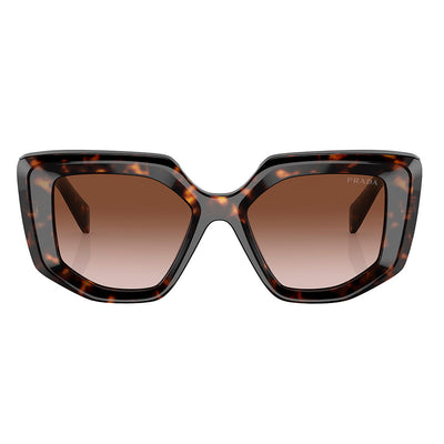 Prada PR 14ZS 2AU6S1 Fashion Plastic Tortoise Sunglasses with Brown Gradient Lens