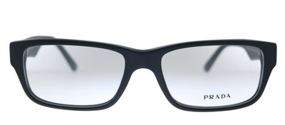 Prada Heritage PR 16MV 1BO1O1 Rectangle Plastic Black Eyeglasses with Demo Lens