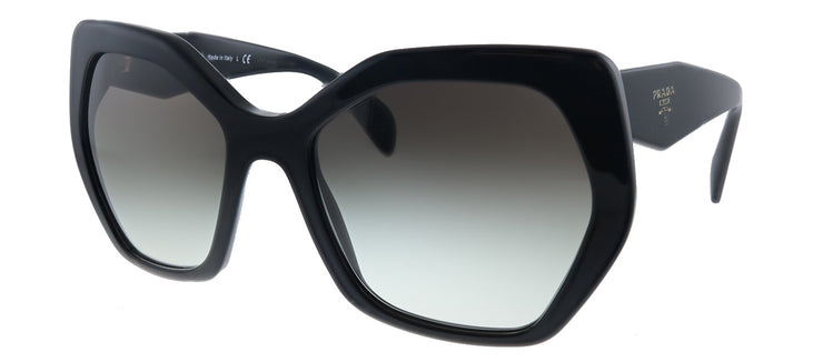 Prada Heritage PR 16RS 1AB0A7 Butterfly Plastic Black Sunglasses with Grey Gradient Lens