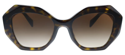 Prada PR 16WS 2AU6S1 Geometric Plastic Havana Sunglasses with Brown Gradient Lens