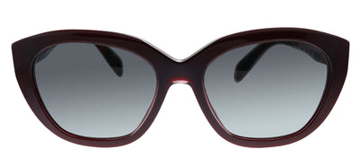 Prada PR 16XS UAN3M1 Geometric Plastic Burgundy Sunglasses with Grey Gradient Lens
