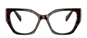 Prada PR 18WV 2AU1O1 Fashion Plastic Tortoise Eyeglasses with Logo Stamped Demo Lenses