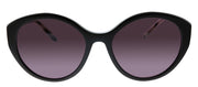 Prada PR 18XS DHO04C Cat-Eye Plastic Black Sunglasses with Pink Polarized Lens