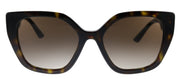 Prada PR 24XS 2AU6S1 Rectangle Plastic Havana Sunglasses with Brown Gradient Lens
