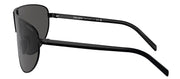 Prada PR 69ZS 1AB5S0 Shield Metal Black Sunglasses with Grey Lens